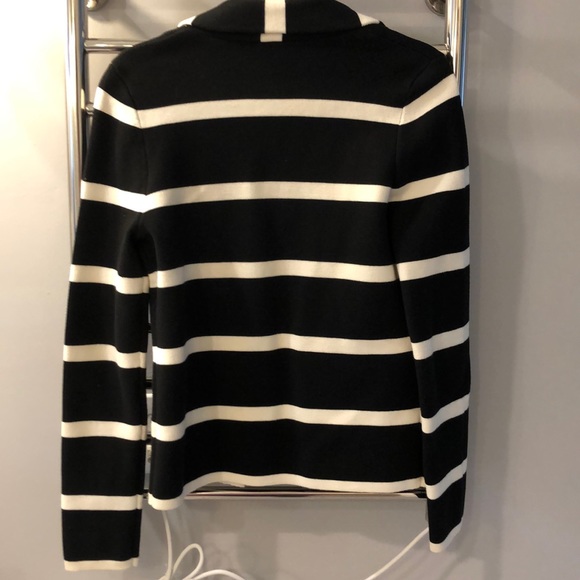 Black and White Striped Ann Taylor Blazer - Picture 2 of 7